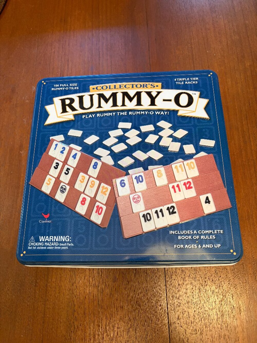 Collector's Rummy-O Cardinal Tile Game in Tin Pre-Owned